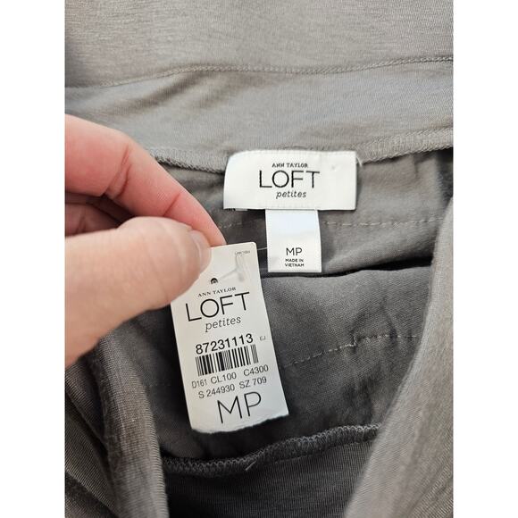 NWT grey teired layered MP skirt M PETITE elastic waist y2k fit flare NEW casual - Picture 2 of 5